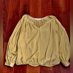 LOFT Mustard Yellow Blouse